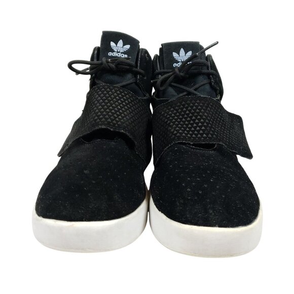 Adidas Men's Size 11 Tubular Strap Black Suede Leather Mid Top - Picture 6 of 9